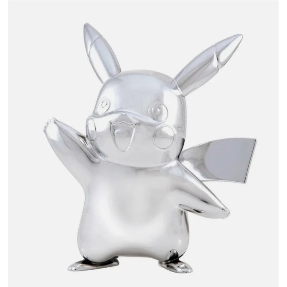 Pokemon 25th Limited Edition Anniversary Pikachu Silver Battle Action Figure